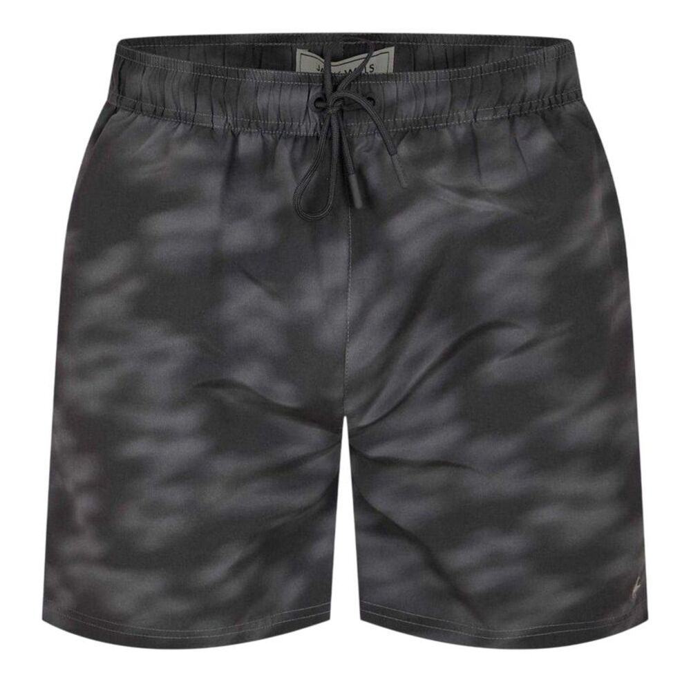 Jack Wills Mens Blurred Floral Regular Swim Shorts / Black